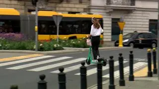 Niebezpieczna przejażdżka hulajnogą elektryczną