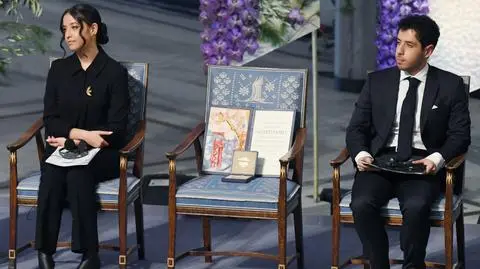 Dzieci więzionej obrończyni praw kobiet odebrały w jej imieniu Pokojową Nagrodę Nobla