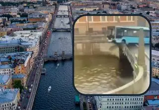 Miejski autobus wpadł do rzeki. Nagranie mrozi krew w żyłach 