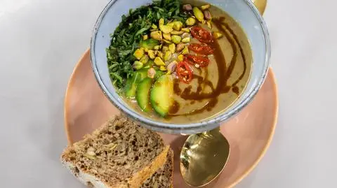 Zupa z zielonej soczewicy