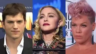 Madonna, Pink, Ashton Kutcher