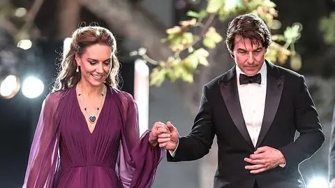 Tom Cruise chwycił księżną Kate za rękę