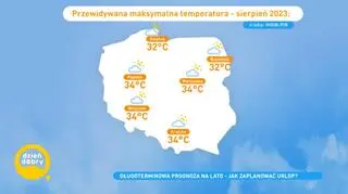 Pogoda na sierpień 2023 r. 