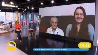 Babcia Janinka uszyła poduszkę na WOŚP