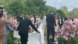 Karolina Pisarek na własnym ślubie