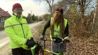 Tworzy rysunki, jeżdżąc na rowerze. "Mam zamiar pobić rekord Guinnessa"
