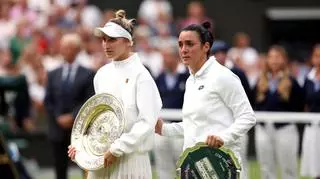 Marketa Vondrousova wygrała Wimbledon. Na widowni księżna Kate zachwyciła stylizacją 