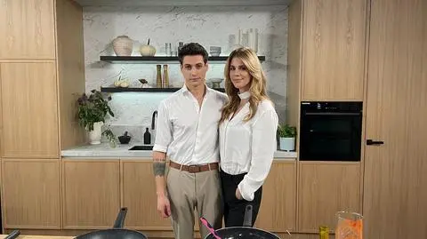Volodymyr Testardi i Kinga Mazurkiewicz w kuchni Dzień Dobry TVN