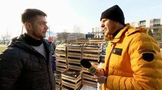 rozładunek tira