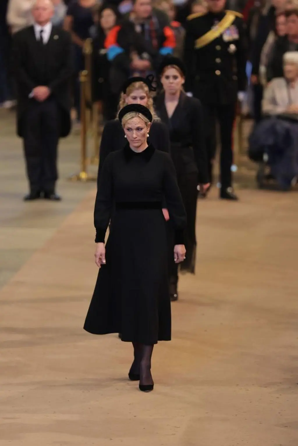 Zara Tindall w Westminster Hall