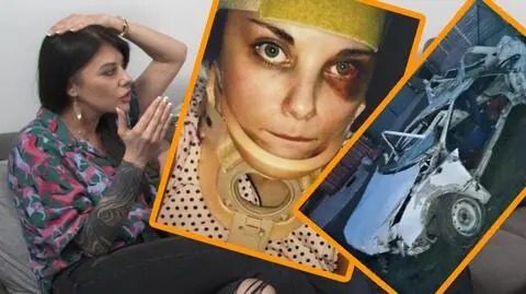 Marta Gołębiowska i jej groźny wypadek samochodowy 