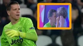 Wojciech Szczęsny w objęciach z płaczącym synem. Na ten obrazek patrzył cały świat 