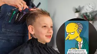 Dziecko u fryzjera 