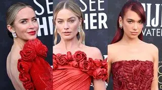 Kwiaty, cekiny i czerwienie. Oto najpiękniejsze suknie Critics’ Choice Awards