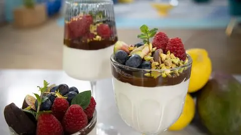 Kokosowy deser białkowy