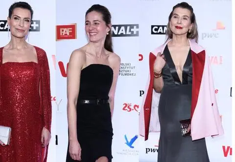 Orły 2024. Maja Ostaszewska z synem, Magdalena Cielecka w srebrnych cekinach