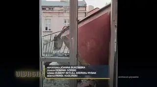 Uwaga! TVN. Balkon runął na ziemię razem z mieszkańcami