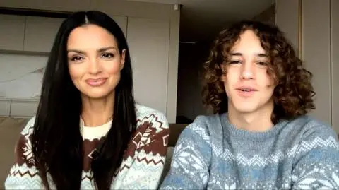 Klaudia el Dursi z synem Dawidem