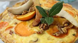 Tarta z batatami i gruszką