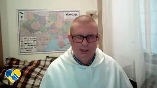 Dominikanin przebywa w klasztorze w centrum Kijowa. "Naszą bronią jest słowo i prawda, a nie karabiny"