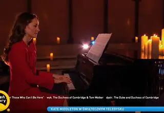 Księżna Kate zagrała na fortepianie podczas występu w telewizji. "Była znakomita"