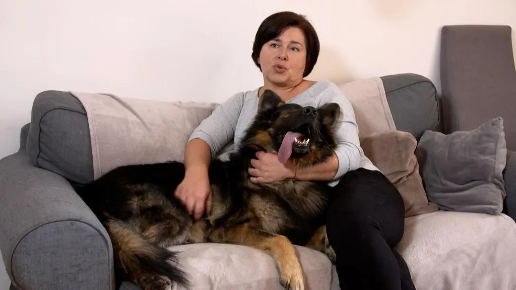 Beata Szołtysek i pies Bosko 