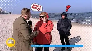 Zabawa w Dzień Dobry TVN. Widzowie zgadywali, co zrobił na plaży Bartek Jędrzejak