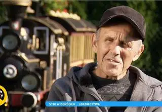 Jego podwórko odwiedzają wycieczki szkolne. Pan Albin ma niezwykłą kolekcję starych lokomotyw
