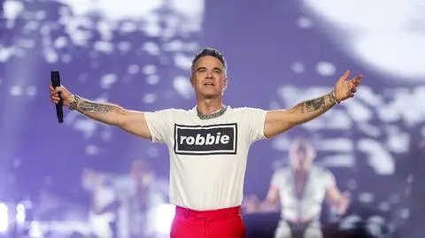 Wpadka Robbiego Williamsa w telewizyjnym studiu