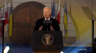 Joe Biden w Warszawie. Na spotkanie z prezydentem przybyły tłumy. "Przyjechaliśmy z Niemiec"
