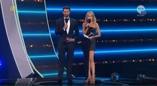 Agnieszka Woźniak-Starak i Mateusz Hładki na scenie Opery Leśnej w Sopocie