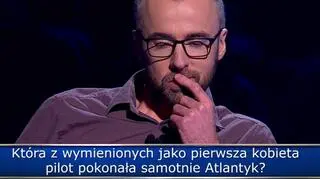 "Milionerzy". Która kobieta pilot pokonała samotnie Atlantyk? Sprawdź, czy znasz odpowiedź