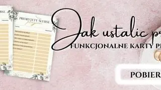 Planowanie ślubu: karty pracy