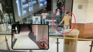 22-latek udawał manekina. Po zamknięciu galerii handlowej okradł sklepy i najadł się w barze