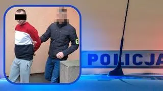 Uciekał przed policją, trzymając nosidełko z niemowlęciem. Chwilę później porzucił je na brzegu skarpy