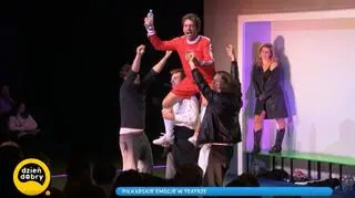 Piłkarskie emocje na deskach teatru. "Mierzę się z chodzącą legendą. Robert jest szablonowy"