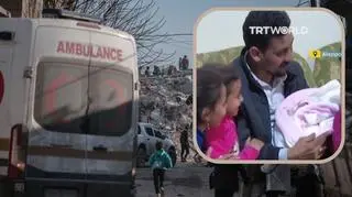 Dziewczynka, która urodziła się pod gruzami, została adoptowana. "Jest teraz jednym z moich dzieci"