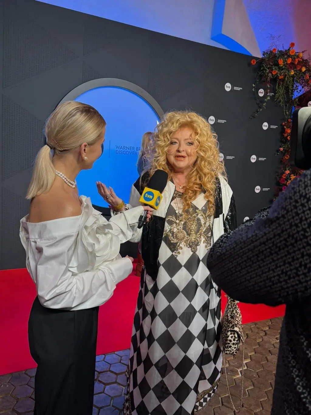 Magda Gessler i Aleksandra Rogowska-Lichnerowicz na spotkaniu gwiazd. 