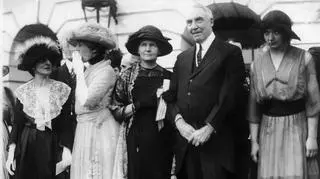 Maria Skłodowska-Curie i prezydent Warren G. Harding