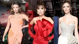 Kwiaty, gorsety i cekiny. Najpiękniejsze kreacje na premierze "Akademii Pana Kleksa"