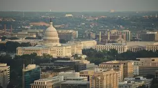 widok z lotu ptaka na Waszyngton
