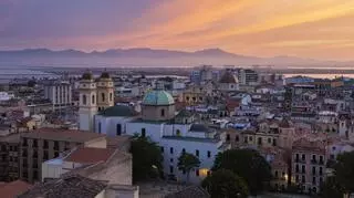 widok na miasto Cagliari