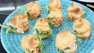 Ptysie z pastą tuńczykową