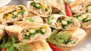 Burrito z szarpaną wieprzowiną z przepisu Piotra Kucharskiego