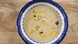 Zupa krem z pieczonego selera z mikołajkowej kuchni Piotra Kucharskiego