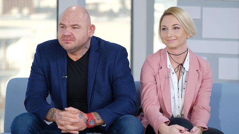 Tomasz Łomnicki z żoną Magdaleną