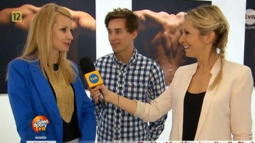 Kamil Stoch z żoną i Kasia Olubińska