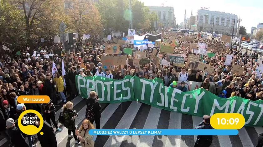 Strajk klimatyczny w Warszawie