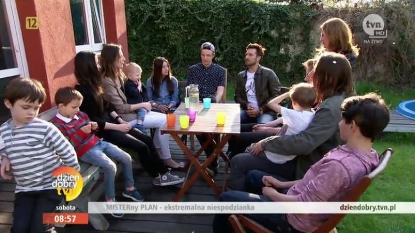 Rafał Maślak i rodzina Domańskich 