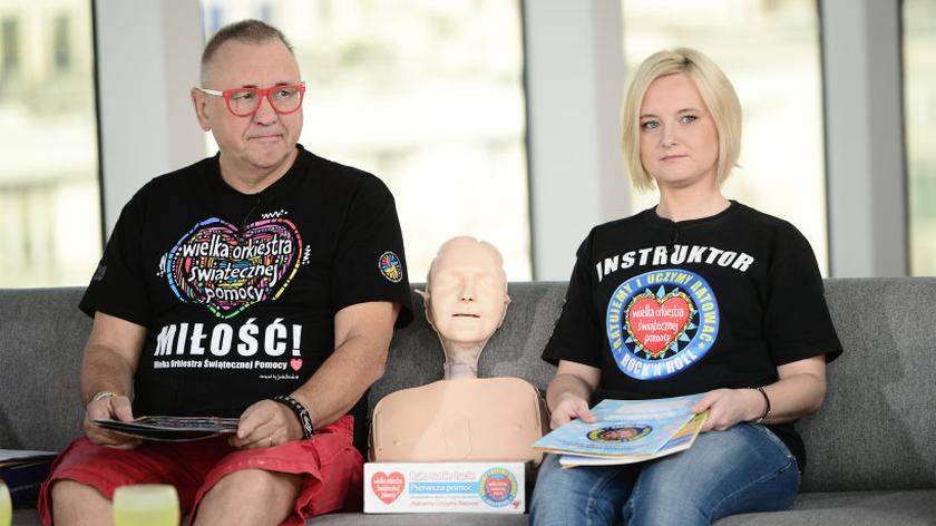 Jerzy Owsiak i Małgorzata Bochniak